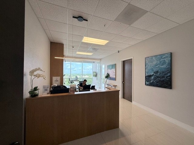 LifeCraft Financial Group reception area inside Beacon Tower, Aventura, Florida